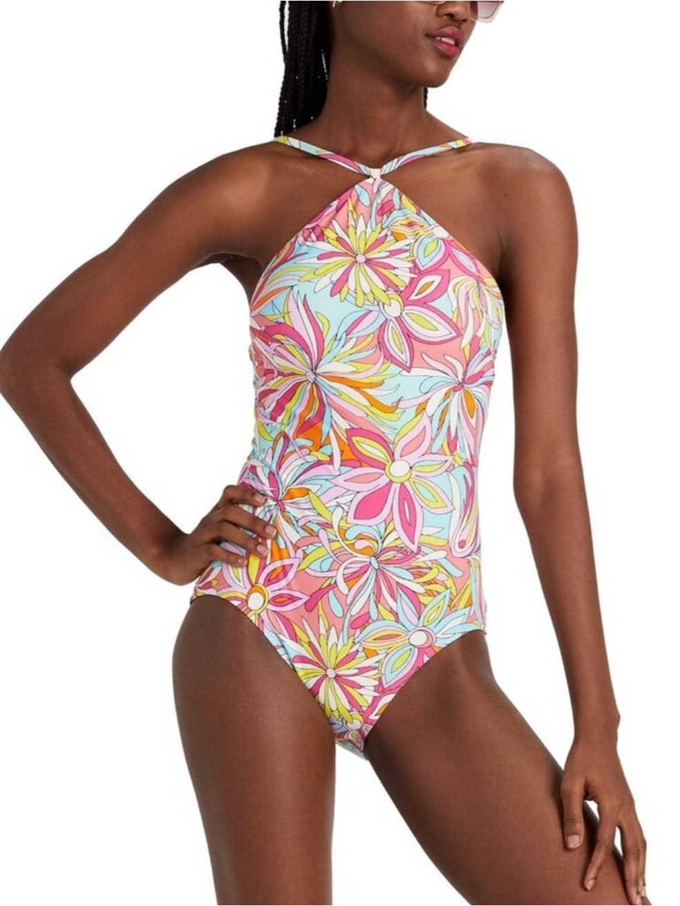 Kate Spade Anemone Halter One Piece Bathing Suit - Size Medium